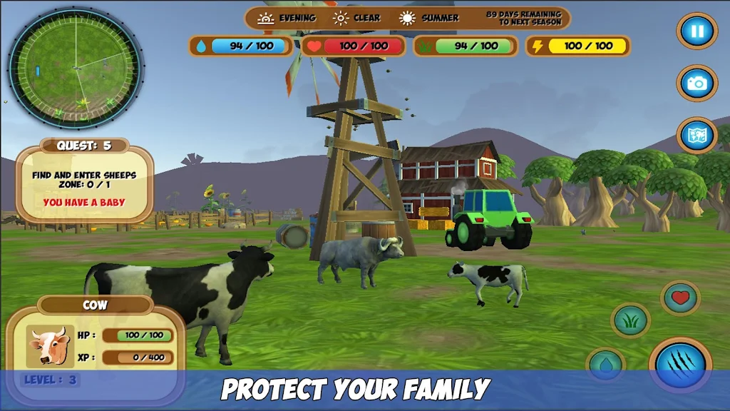 Cow Simulator Captura de tela 1