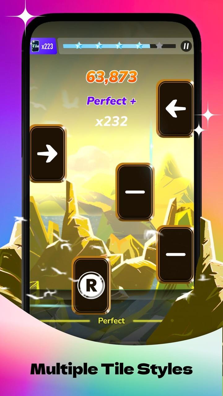 Rhythm Rush-Magic Piano Tiles 스크린샷 1