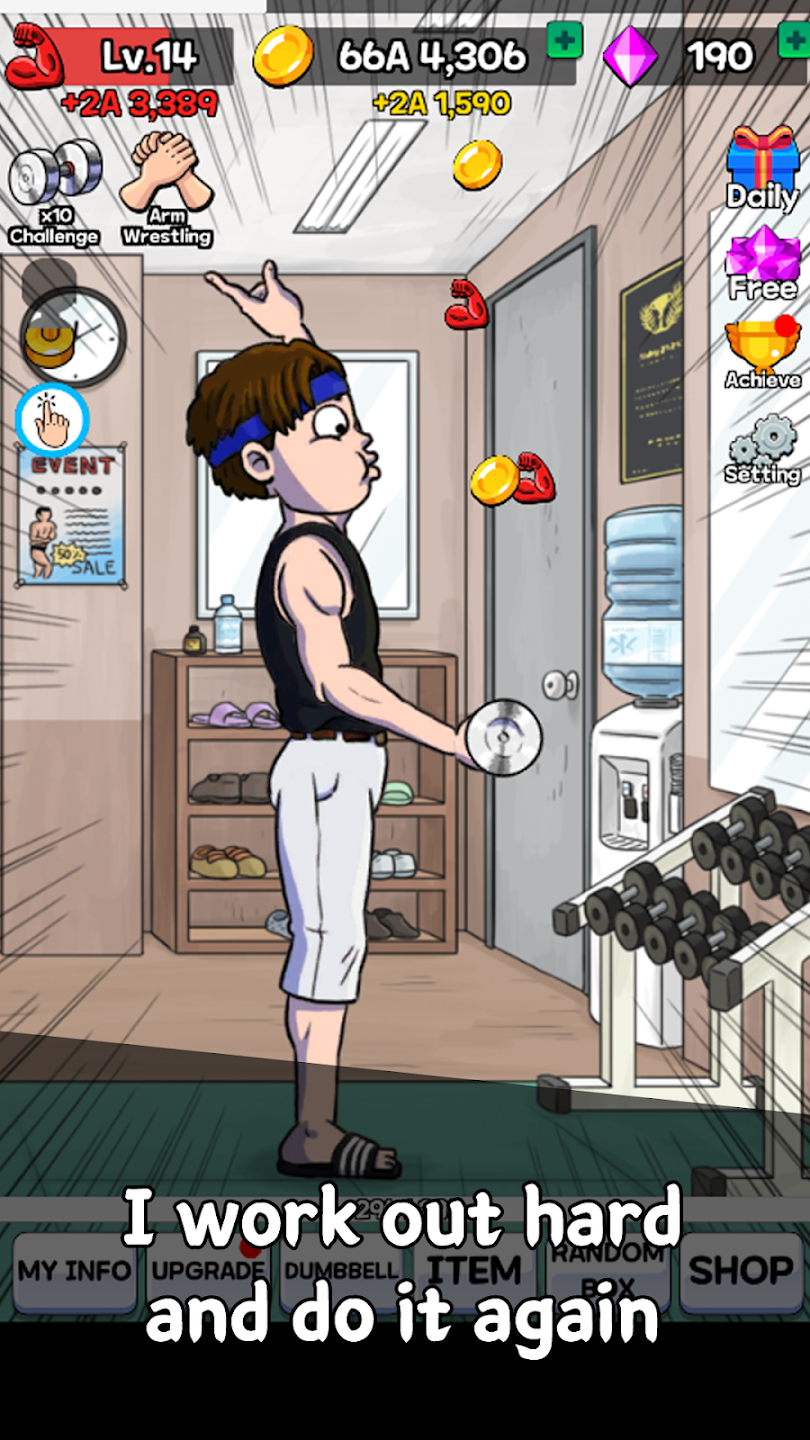 Arm Wrestling Clicker APK 스크린샷 3