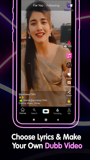 Teletok - Share your video with your Friends स्क्रीनशॉट 4
