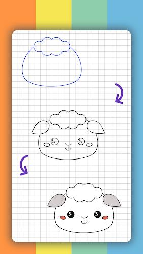 How to draw cute animals Captura de tela 2