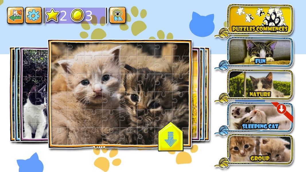 Jigsaw Puzzle Cats Kitten स्क्रीनशॉट 3