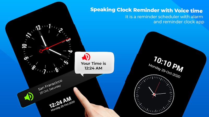 Speaking Clock - Talking Clock Capture d'écran 4