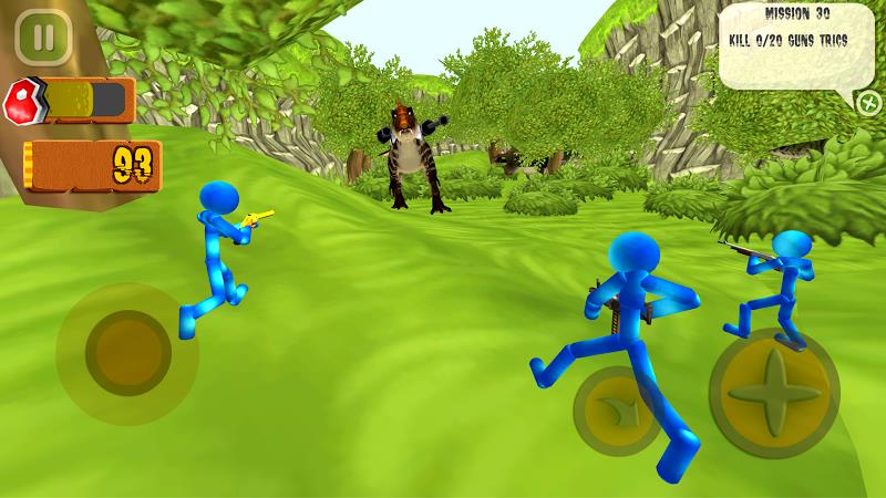 Stickman Dinosaur Hunter Screenshot 3