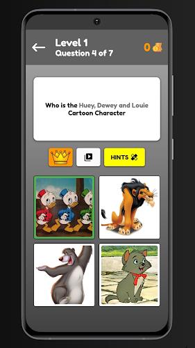 Guess Cartoon Character Quiz スクリーンショット 4