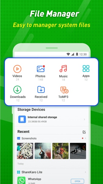 ShareKaro Lite: File Share App स्क्रीनशॉट 3