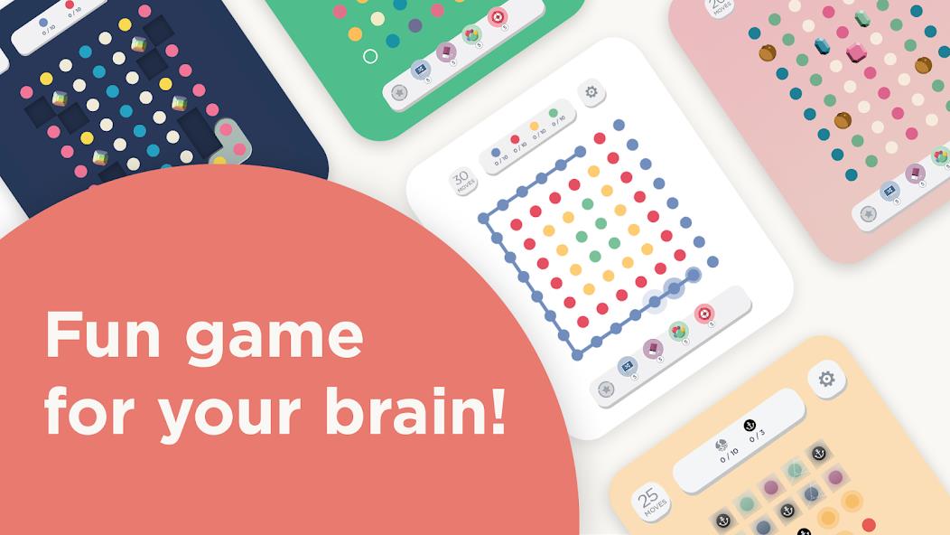 Two Dots: Fun Dot & Line Games Mod Capture d'écran 1