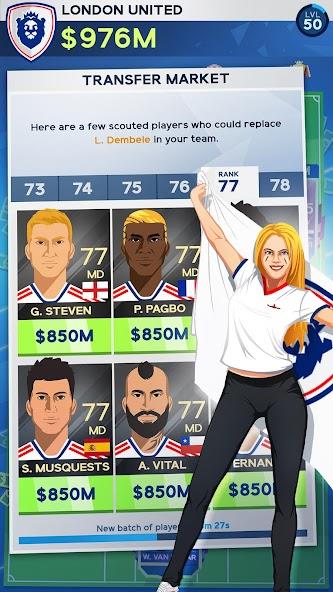 Idle Eleven - Soccer tycoon Mod Screenshot 4