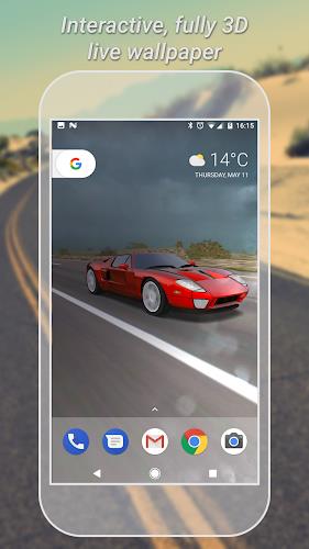 3D Car Live Wallpaper Lite Captura de tela 1