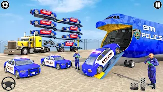 Police Transport Car Parking स्क्रीनशॉट 2
