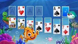 Solitaire - Fishland Скриншот 1