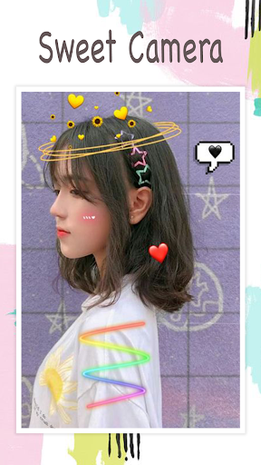 Live face sticker sweet camera應用截圖第3張