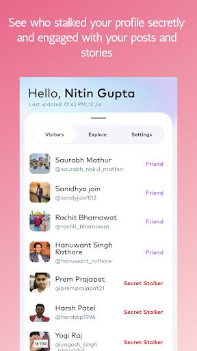 InStalker - Who viewed your Social Profile स्क्रीनशॉट 1