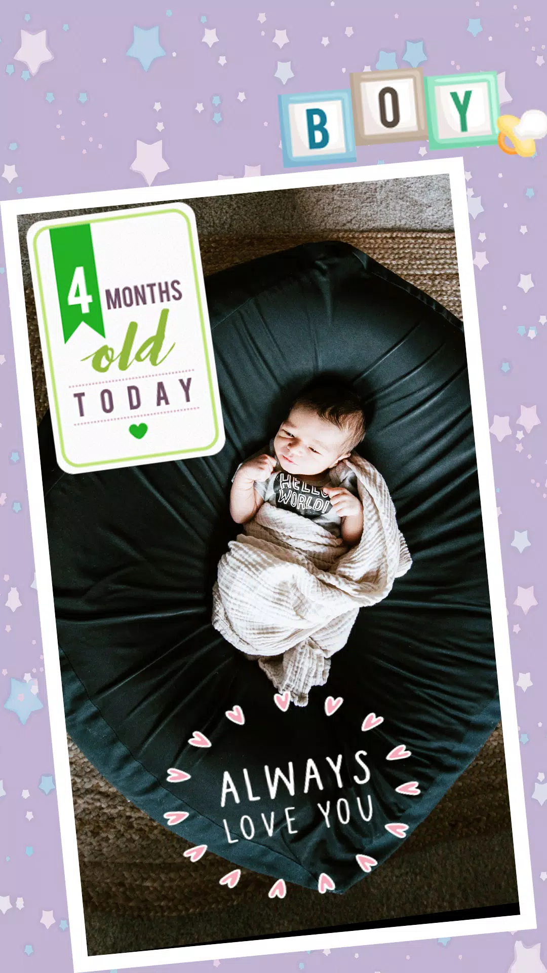 Baby Photo Editor App Capture d’écran 1