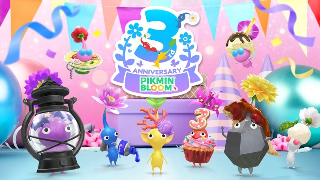 Sammle Cupcakes und mache Partyspaziergänge, um den Pikmin Bloom dritten Jahrestag zu feiern!