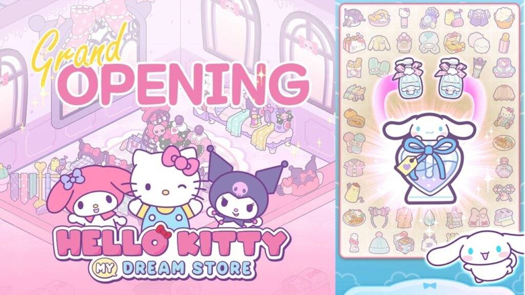 नया गेम लॉन्च: हैलो किट्टी मेरे ड्रीम स्टोर में Sanrio वर्णों के साथ मर्ज