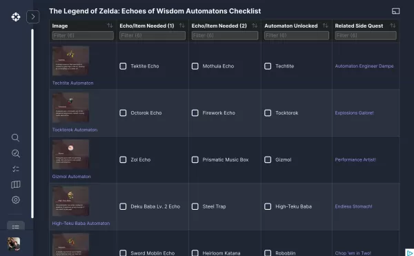 Automaton Collection Tracker