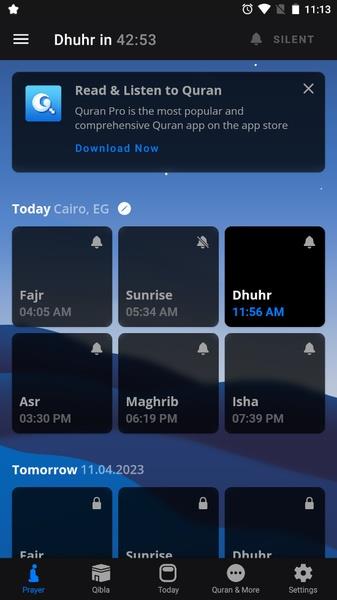 Athan Pro: Muslim Prayer Times应用截图第1张