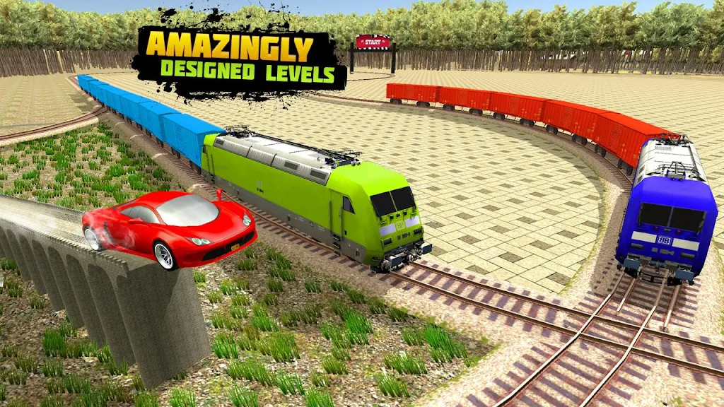 Train Racing 3d- Bus Vs Train Скриншот 3