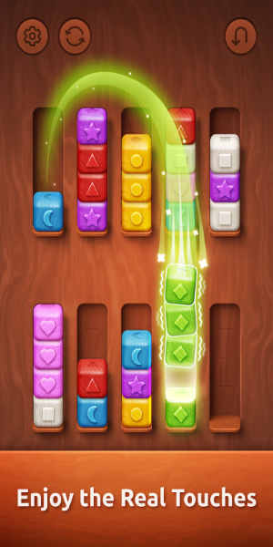 Colorwood Sort Puzzle Game Mod Captura de tela 2