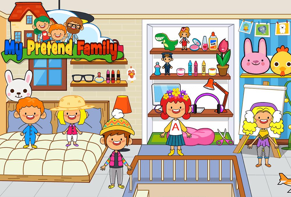 My Pretend Home & Family Town Screenshot 1