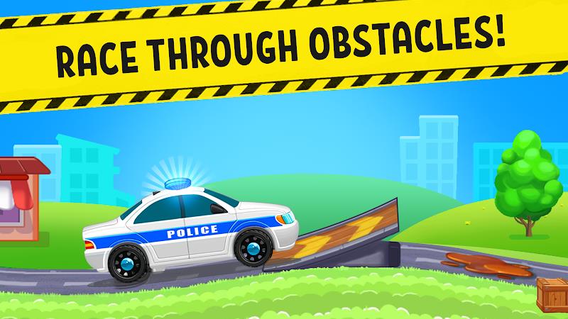 Police Car x Kids Racing Games Screenshot 3