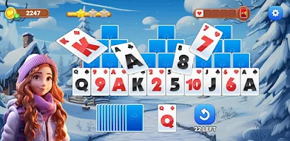 Winter Solitaire TriPeaks 스크린샷 1