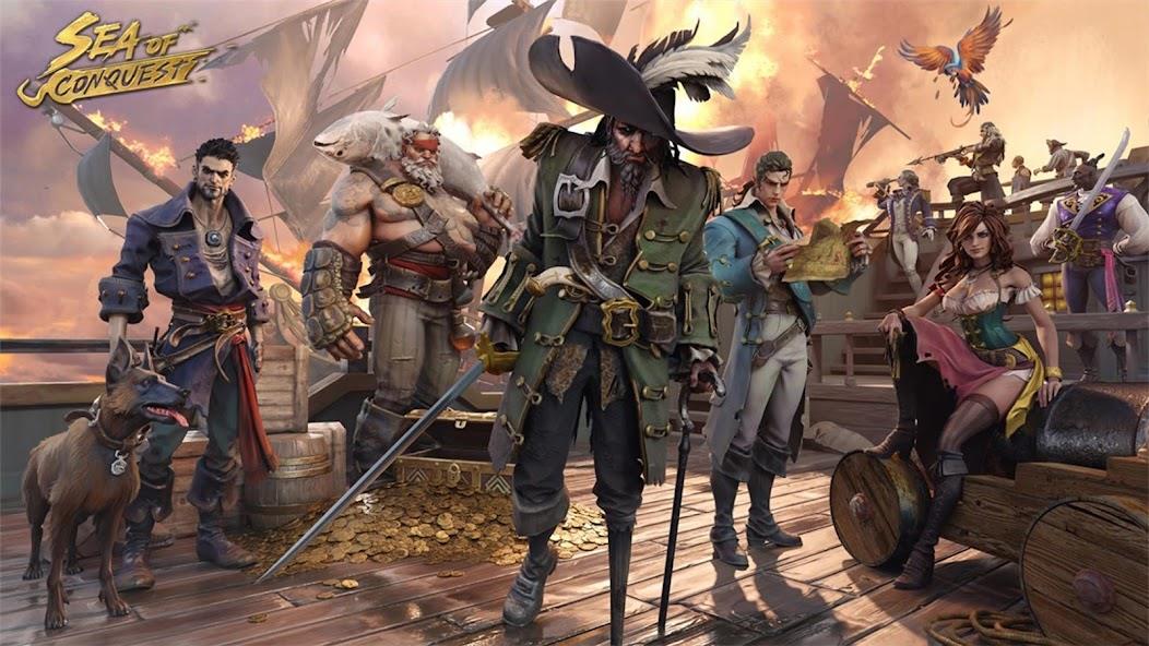 Sea of Conquest: Pirate War Mod 스크린샷 1