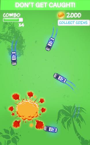 Police Car Escape - Pursuit Car Game Captura de pantalla 4