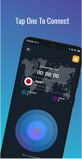 Dark Blue VPN - Fast & Secure 스크린샷 1