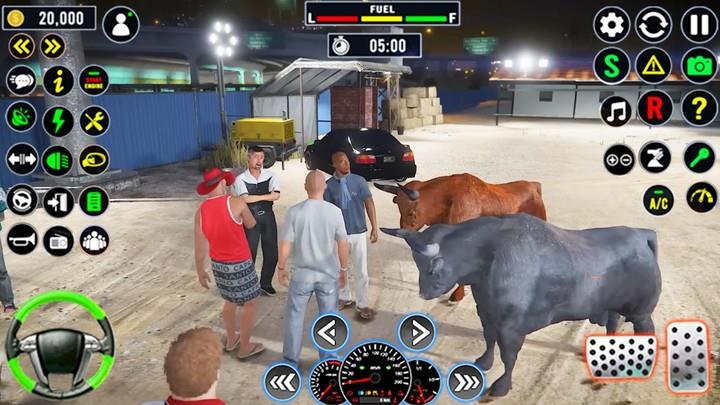 Animal Transport Truck Sim 3D स्क्रीनशॉट 1