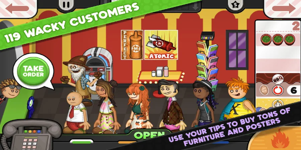 Papa’s Wingeria To Go! Screenshot 2