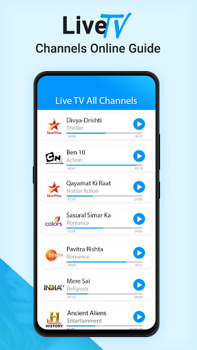 Live TV Channels Free Online Guide Screenshot 1