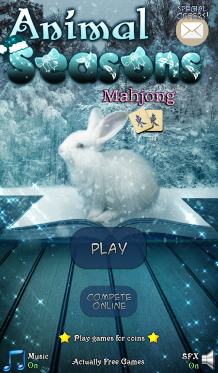 Hidden Mahjong: Animal Seasons Captura de pantalla 1