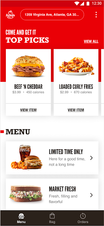 Arby's Fast Food Sandwiches应用截图第1张