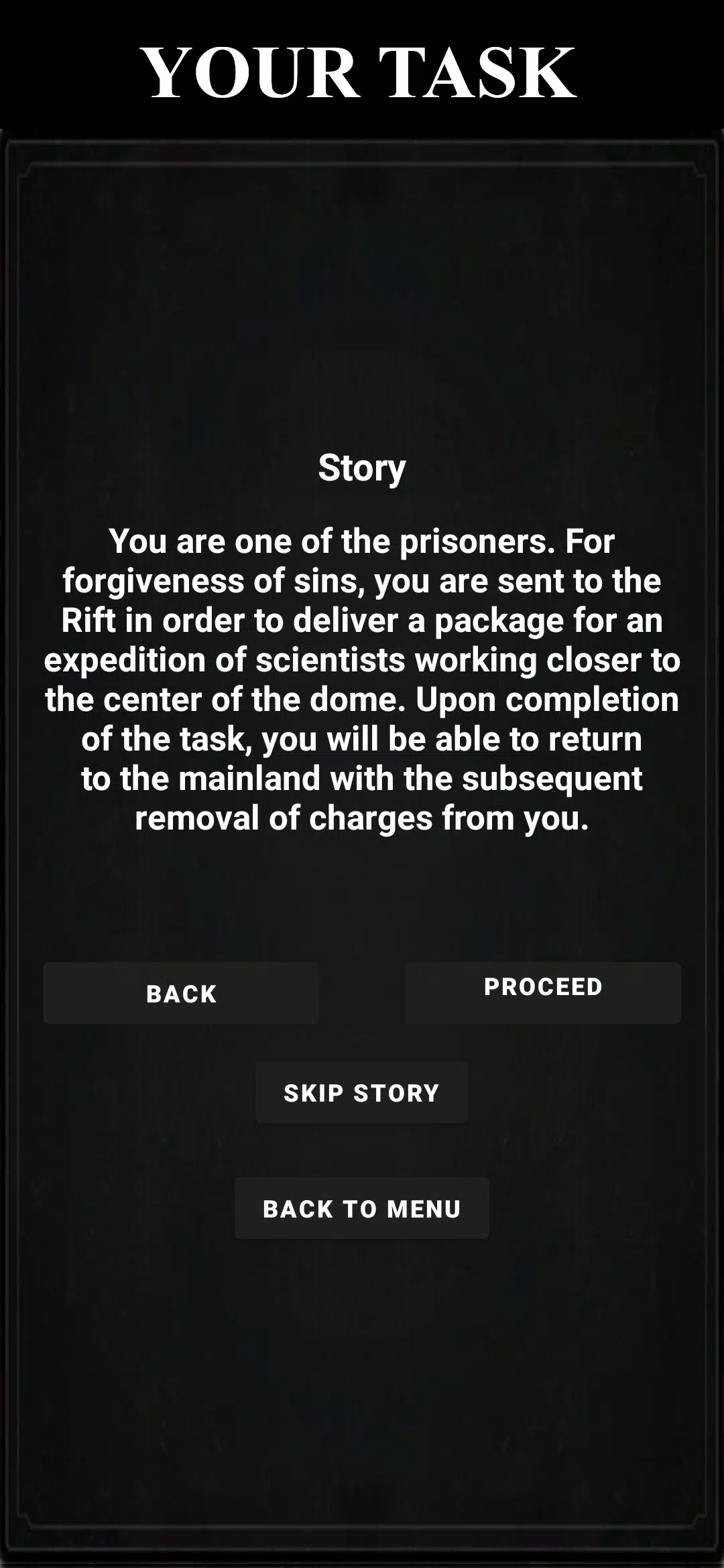 Fault Zone: Text Quest RPG Survival应用截图第1张