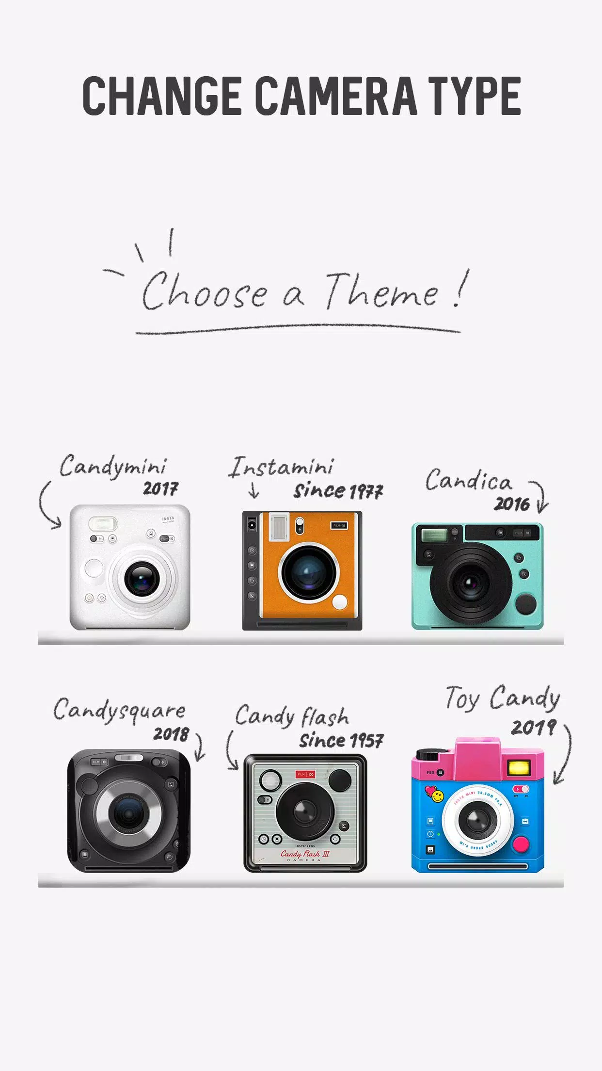 InstaMini - Instant Cam, Retro Capture d’écran 2