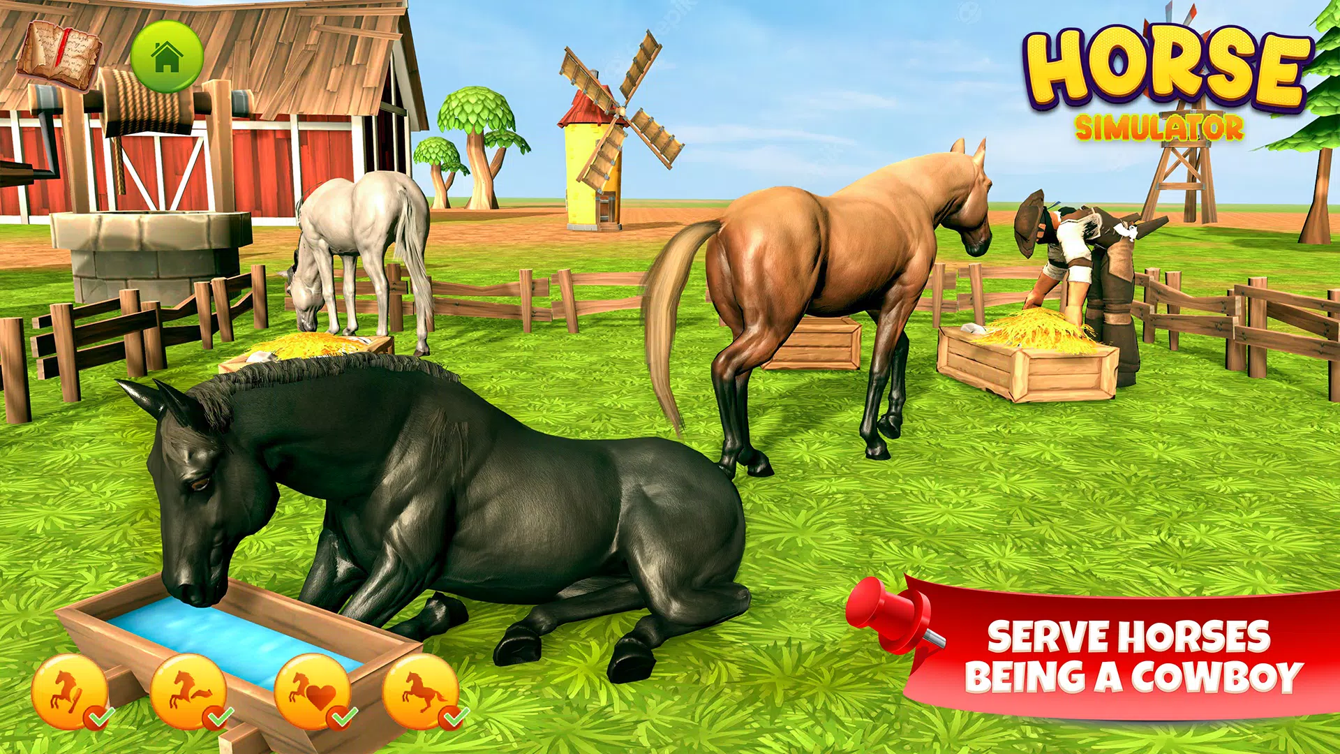 Horse Simulator Family Game 3D Скриншот 2