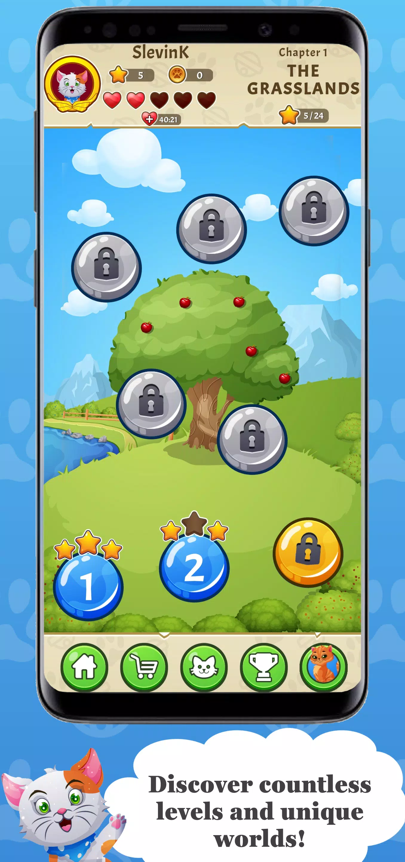 Sansa’s World - Match 3 - Cat Screenshot 3