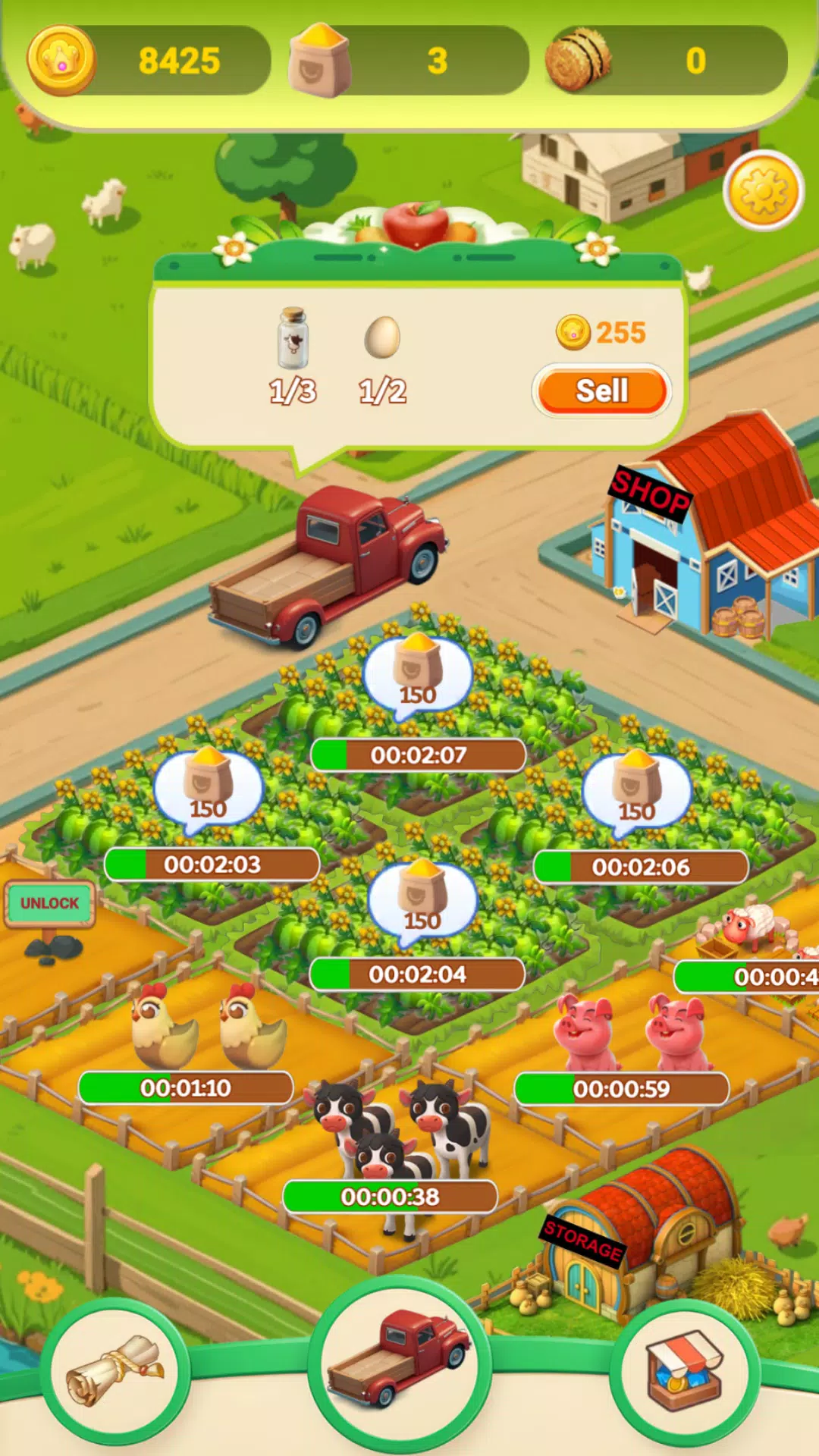 Cozy Town: Farms & Trucks应用截图第4张