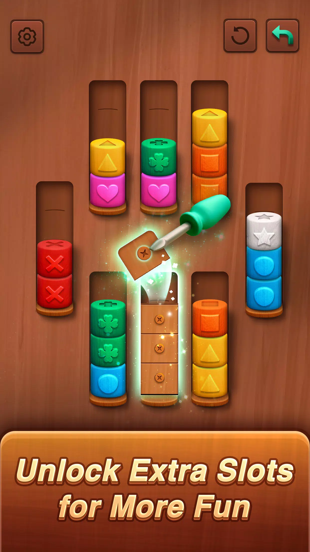 Color sort: Wood Cylinder Saga應用截圖第2張