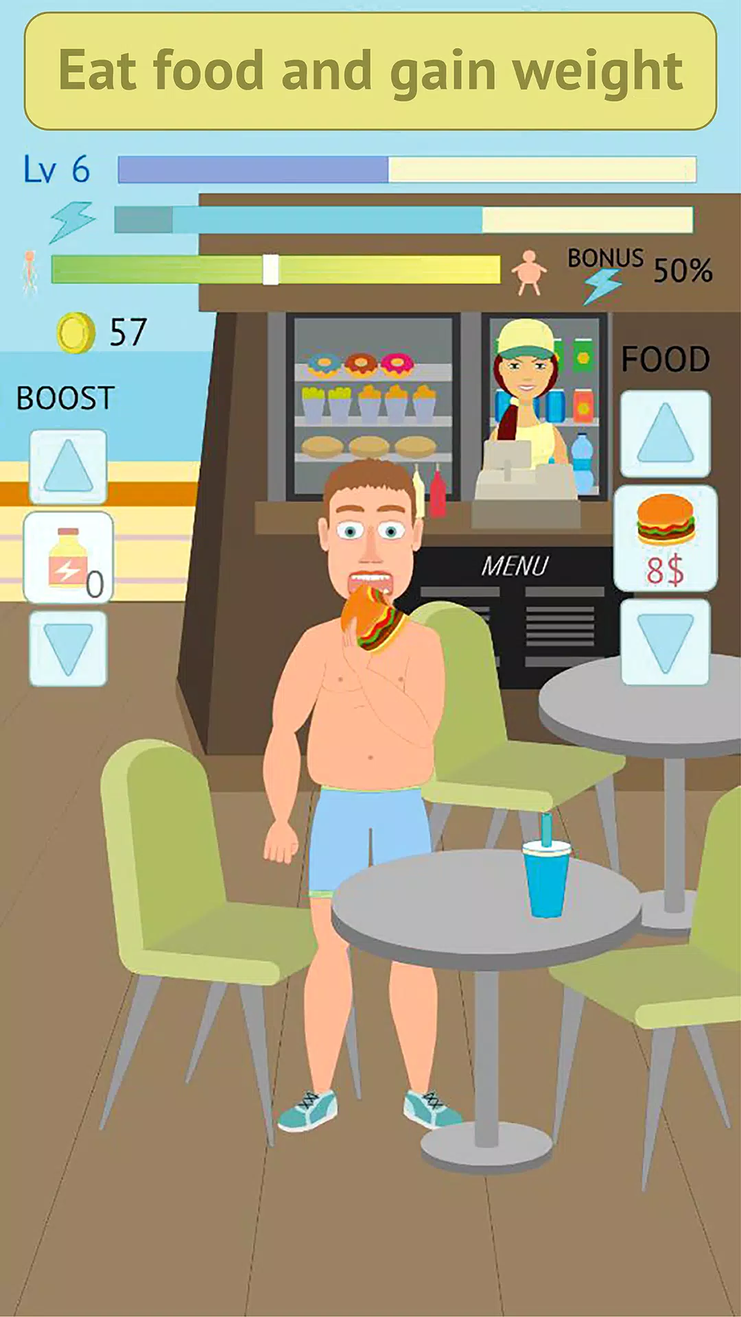 Eat and Run Clicker स्क्रीनशॉट 1