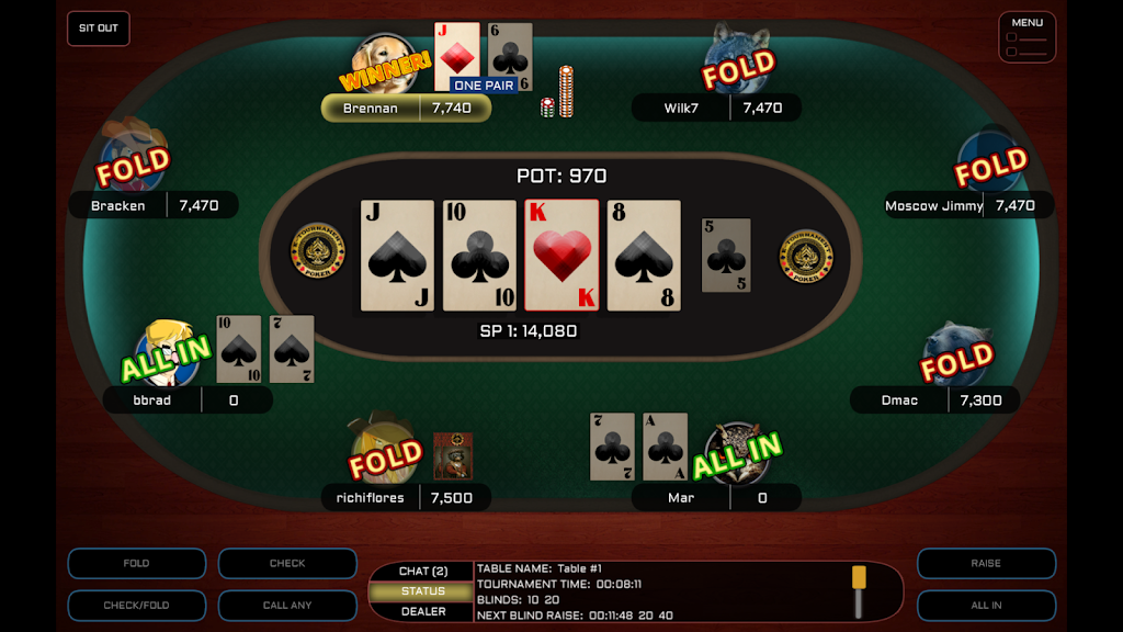 E-Tournament Poker Скриншот 1