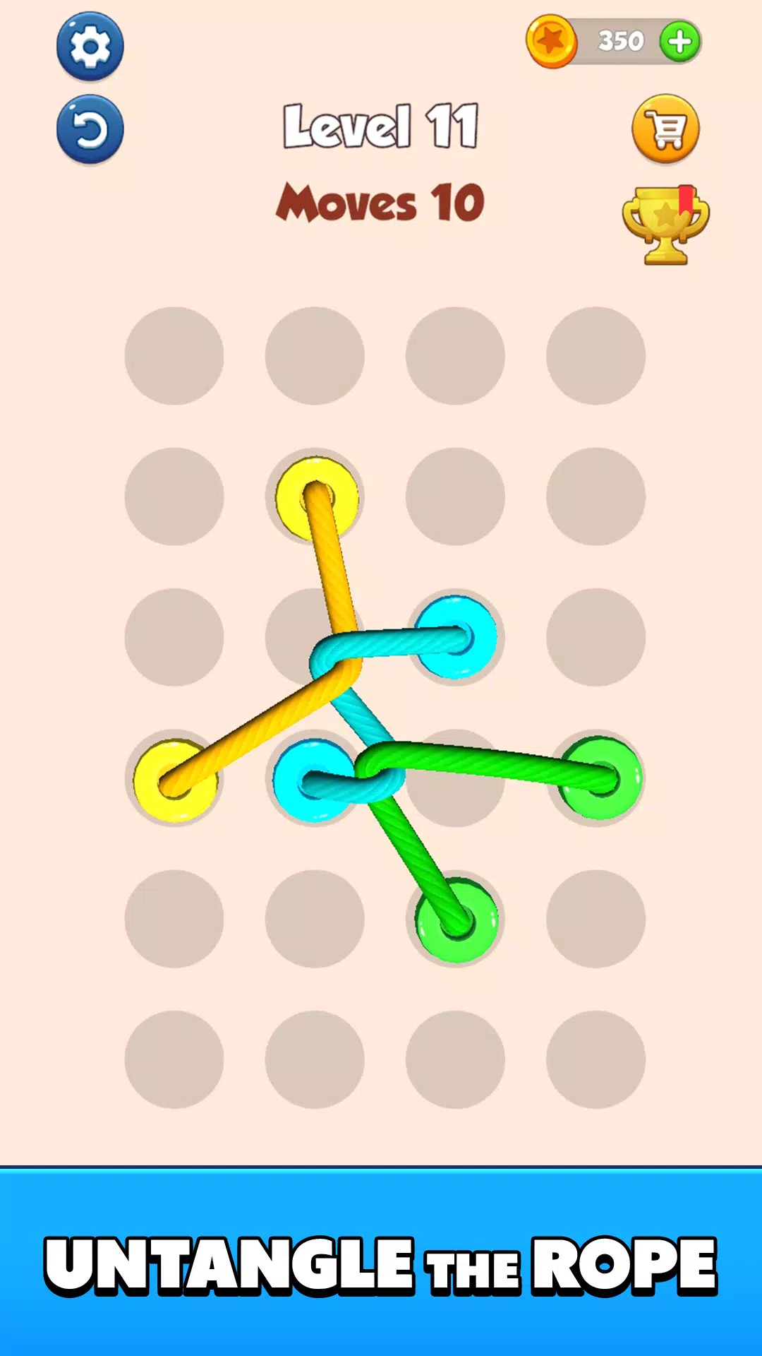 Color Tangled Rope 3D应用截图第1张