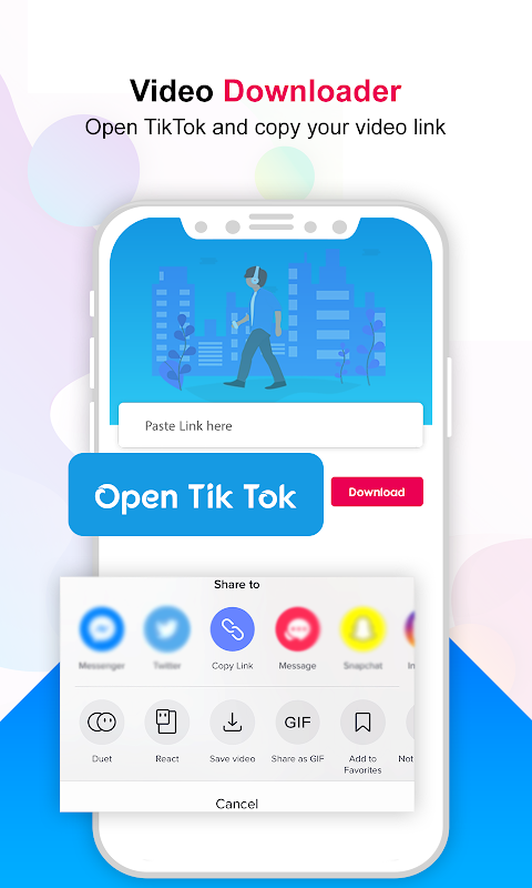 Video Downloader For All TikTok - NO Watermark Capture d'écran 1