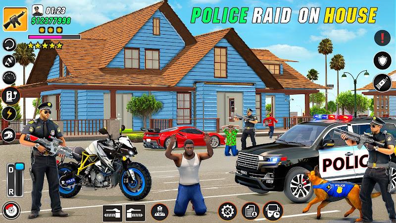 Police Motor Bike Crime Chase Captura de tela 1