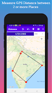 GPS Distance Measurement स्क्रीनशॉट 1