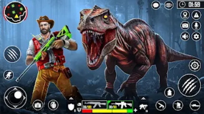 Wild Dinosaur Hunting Gun Game Screenshot 1