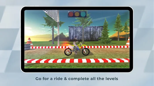 Racing on Bike Moto Stunt Screenshot 1