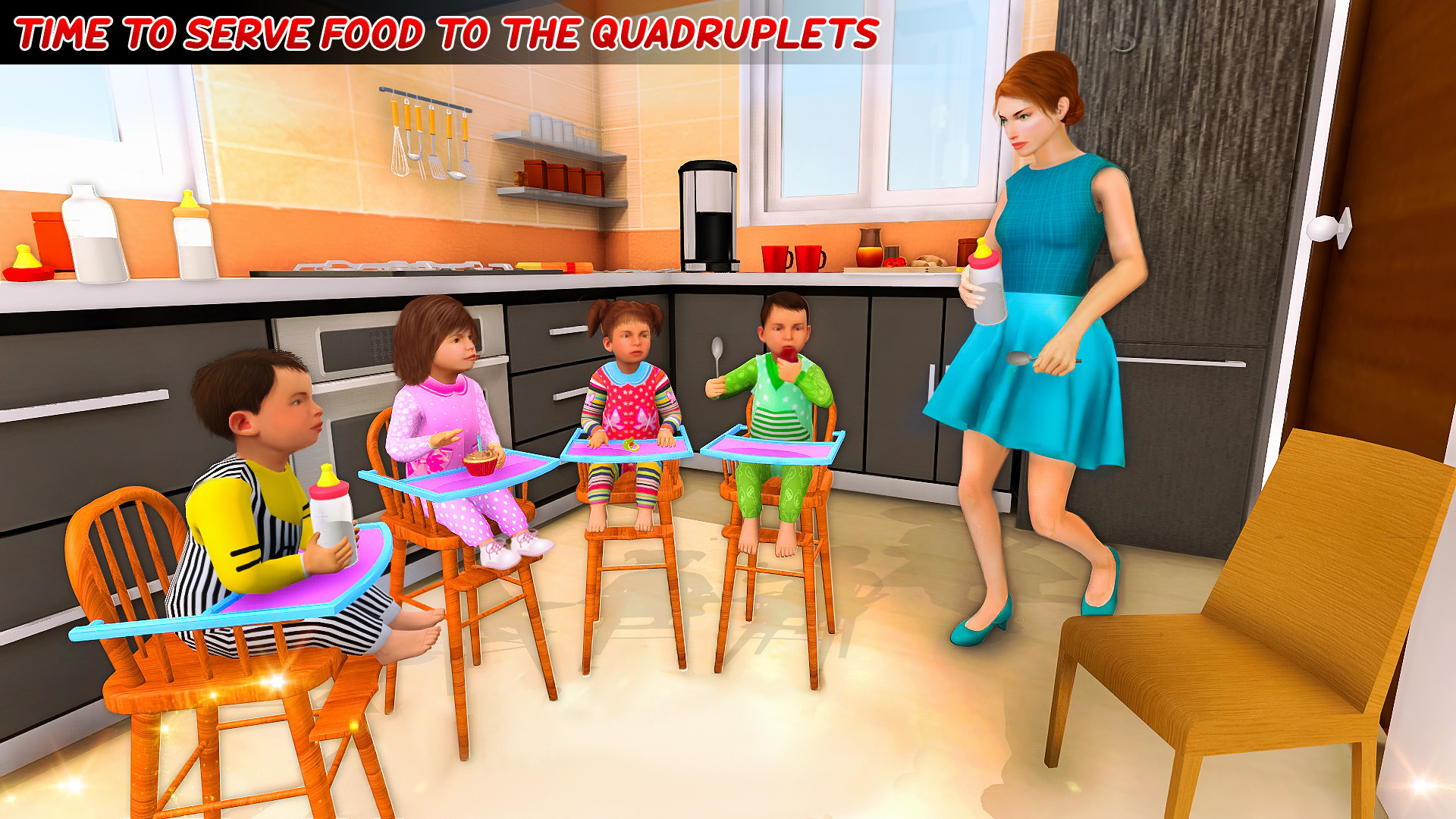 Quadruplets Newborn Baby Care Скриншот 2